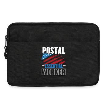 Ich bin Postangestellter Briefträger Postbote Beru - Laptoptasche 13" - Schwarz - Vorne