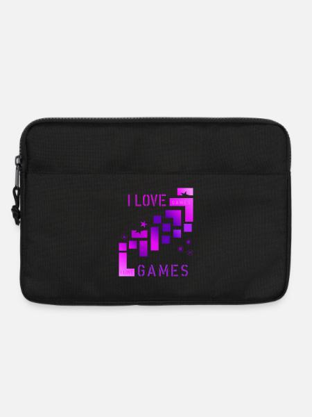 I love games - Laptoptasche 13" - Schwarz