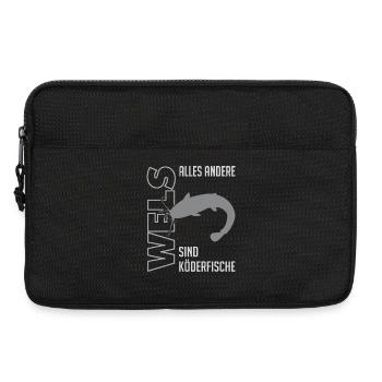 Wels angeln Waller fischen Sportfischen auf Wels - Laptoptasche 13" - Schwarz - Vorne