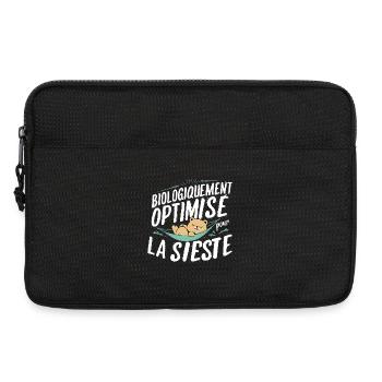Biologiquement Optimisé Pour La Sieste - Sacoche pour ordinateur portable 13 pouces - noir - Devant