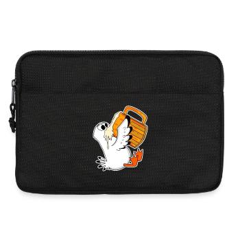Seemöwe Bier Möwe Nordsee Norddeutschland - Laptoptasche 13" - Schwarz - Vorne