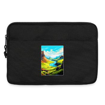 Isle Of Skye Schottland UK Vintage Reiseposter WPA - Laptoptasche 13" - Schwarz - Vorne