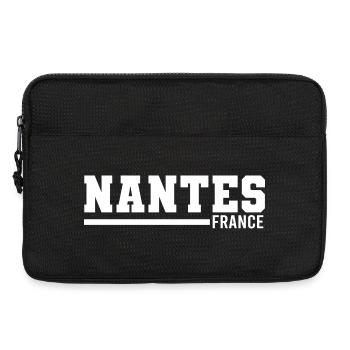 Nantes | Frankreich - Laptoptasche 13" - Schwarz - Vorne