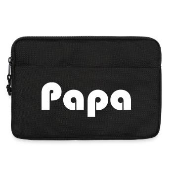 PAPA. VATERTAG. ALLES GUTE ZUM GEBURTSTAG, PAPA. ALLES GUTE ZUM GEBURTSTAG - Laptoptasche 13" - Schwarz - Vorne