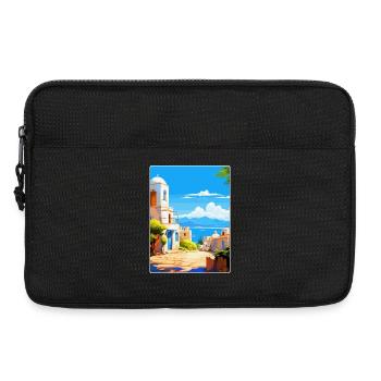 Kos Griechenland Vintage Reise Poster Souvenir Souvenir - Laptoptasche 13" - Schwarz - Vorne