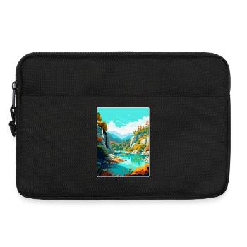 Peneda Geres Nationalpark Portugal Reiseplakat - Laptoptasche 13" - Schwarz - Vorne