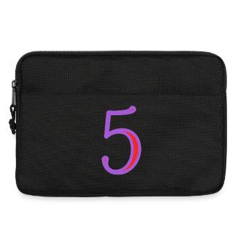 5. 5 ANS. 5e ANNIVERSAIRE. ANNIVERSAIRE 5 ANS - Sacoche pour ordinateur portable 13 pouces - noir - Devant
