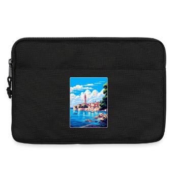Porec Kroatien Vintage Reiseposter WPA Souvenir - Laptoptasche 13" - Schwarz - Vorne
