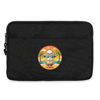 Sheep Funny Cartoon Summer Beach Sunglasses - Laptop bag 13" - black - Front