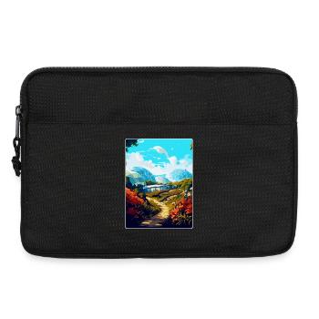 Eden Project England Uk Reise Poster Souvenir WPA - Laptoptasche 13" - Schwarz - Vorne