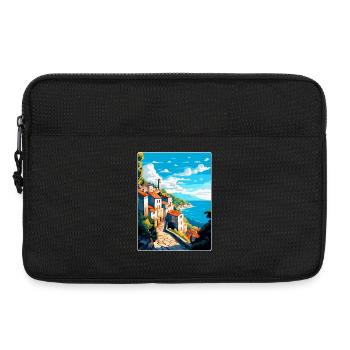 Ston Kroatien Vintage Reiseposter WPA Souvenir - Laptoptasche 13" - Schwarz - Vorne