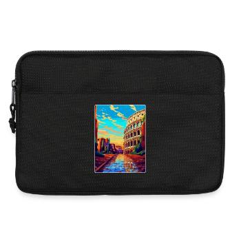 Rom Italien Vintage Reiseplakat Souvenir Souvenir - Laptoptasche 13" - Schwarz - Vorne