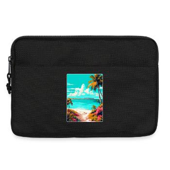 Turks-Caicosinseln Karibik Reiseposter WPA - Laptoptasche 13" - Schwarz - Vorne