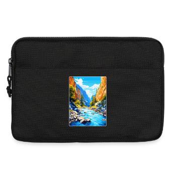 Samaria Schlucht Griechenland Vintage Reise Poster WPA Kunst - Laptoptasche 13" - Schwarz - Vorne