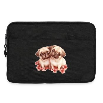 Mops - Laptoptasche 13" - Schwarz - Vorne