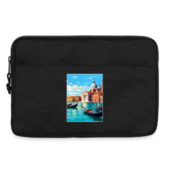 Venise Italie Affiche de voyage vintage WPA Souvenir - Sacoche pour ordinateur portable 13 pouces - noir - Devant