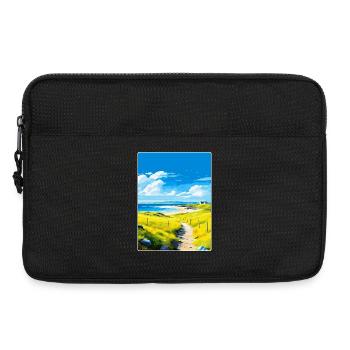 Isle Of Tiree Schottland Vereinigtes Königreich Reiseposter Souvenir - Laptoptasche 13" - Schwarz - Vorne