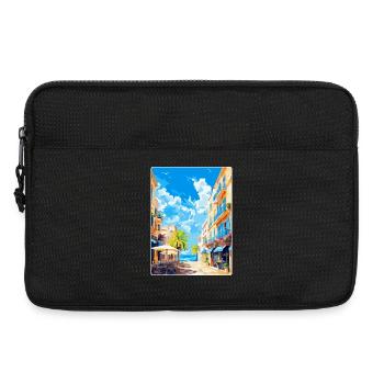 Palma De Mallorca Spanien Vintage Reiseplakat WPA - Laptoptasche 13" - Schwarz - Vorne