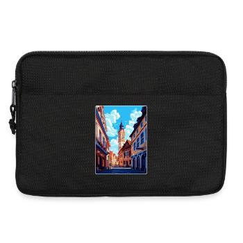 Weimar Deutschland Vintage Reiseplakat Souvenir WPA - Laptoptasche 13" - Schwarz - Vorne