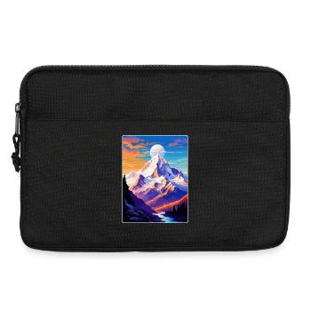 Mont Blanc Berg Europa Vintage Reiseplakat - Laptoptasche 13" - Schwarz - Vorne