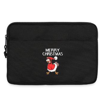 Poulet de Noël Joyeux Noël - Sacoche pour ordinateur portable 13 pouces - noir - Devant