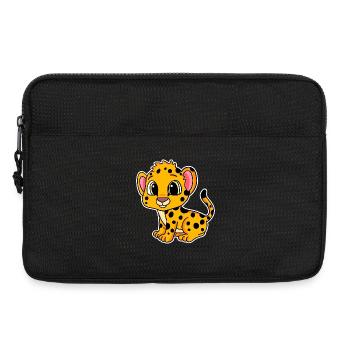Baby Gepard - Laptoptasche 13" - Schwarz - Vorne