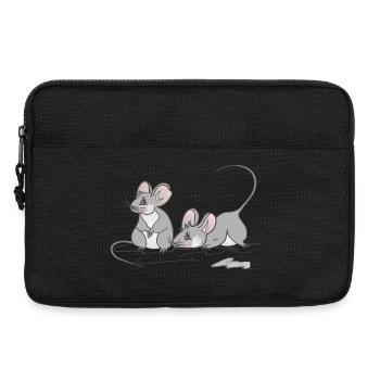 Cadeau souris - idée pour votre jolie souris - Sacoche pour ordinateur portable 13 pouces - noir - Devant