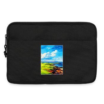 Isle Of Muck Schottland Uk Reise Poster Souvenir - Laptoptasche 13" - Schwarz - Vorne