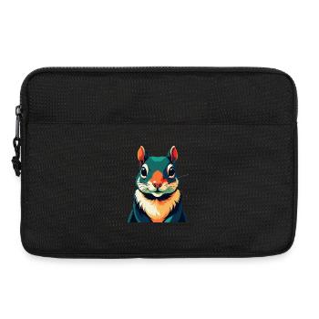 Squirrel Cartoon Character Colorful Pet Animal - Laptop bag 13" - black - Front