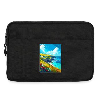 Cornwall England Uk Vintage Reiseplakat Souvenir - Laptoptasche 13" - Schwarz - Vorne