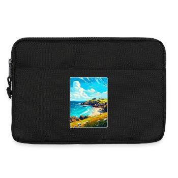 Cornwall England Uk Vintage Reiseplakat Souvenir - Laptoptasche 13" - Schwarz - Vorne
