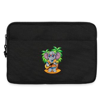 Lustige Elefant Cartoon Sommer Strand Sonnenbrille - Laptoptasche 13" - Schwarz - Vorne