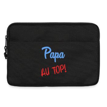 PAPA. VATERTAG. FROHER VATERTAG. ALLES GUTE ZUM GEBURTSTAG. - Laptoptasche 13" - Schwarz - Vorne
