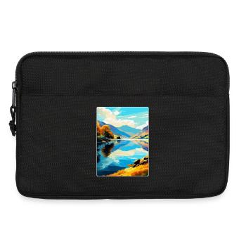 Ullswater Lake District Travel Poster Souvenir WPA - Laptop bag 13" - black - Front