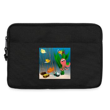 Monde sous-marin - Sacoche pour ordinateur portable 13 pouces - noir - Devant