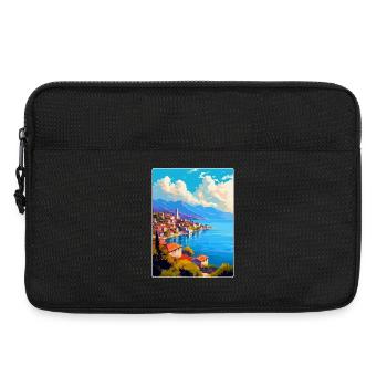 Ohrid Nordmazedonien Vintage Reiseposter WPA - Laptoptasche 13" - Schwarz - Vorne