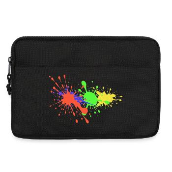 Éclaboussures d’artistes de la conception de couleurs - Sacoche pour ordinateur portable 13 pouces - noir - Devant