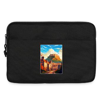 Edinburgh Schottland Großbritannien Reiseposter Souvenir WPA - Laptoptasche 13" - Schwarz - Vorne