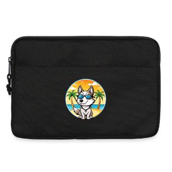 Westsibirische Laika-Hunderasse Cartoon-Sonnenbrille - Laptoptasche 13" - Schwarz - Vorne