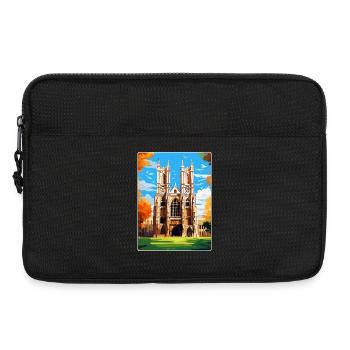 Westminster Abbey London England Großbritannien Reiseplakat - Laptoptasche 13" - Schwarz - Vorne