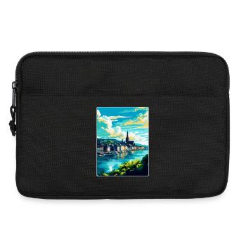 Coblence Allemagne Affiche de voyage vintage Souvenir WPA - Sacoche pour ordinateur portable 13 pouces - noir - Devant