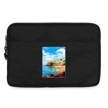 Portscatho Cornwall England Vereinigtes Königreich Reiseposter WPA - Laptoptasche 13" - Schwarz - Vorne