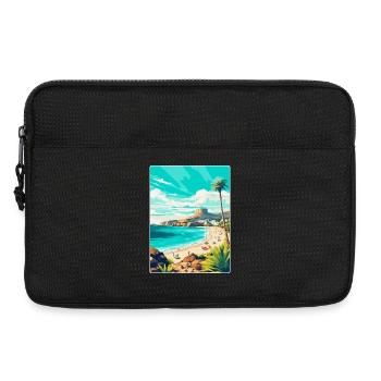 Gran Canaria Spain Vintage Travel Poster Souvenir - Laptop bag 13" - black - Front