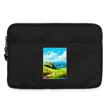 Isle Of Scalpay Schottland Vereinigtes Königreich Vintage Reiseposter - Laptoptasche 13" - Schwarz - Vorne