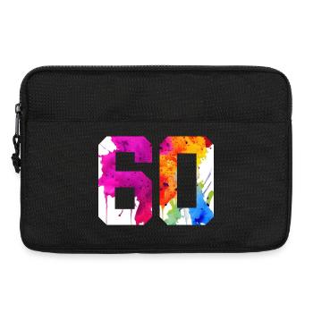 NUMMER 60 JAHRE ALT 60. GEBURTSTAG - Laptoptasche 13" - Schwarz - Vorne