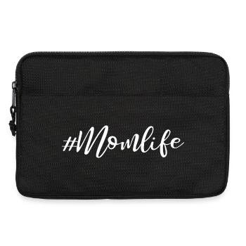 Momlife - Conception de slogans - Sacoche pour ordinateur portable 13 pouces - noir - Devant