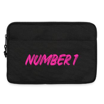 Number 1 - eins - erster - erste - 1 - Nummer 1 - Laptoptasche 13" - Schwarz - Vorne