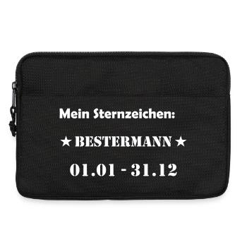 Bester Mann Wassermann Sternzeichen - Laptoptasche 13" - Schwarz - Vorne