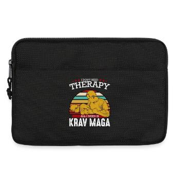 Krav Maga - Laptoptasche 13" - Schwarz - Vorne