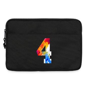 NUMÉRO 4 ANS 4E ANNIVERSAIRE - Sacoche pour ordinateur portable 13 pouces - noir - Devant